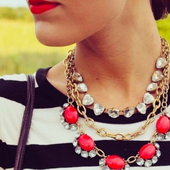 :: S&D🍒CherryRed Vintage Mae Statement Necklace - Picture 9 of 10